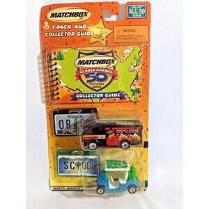 Matchbox Across America 2-Pack Oregon South Carolina and Collector Guide NIP